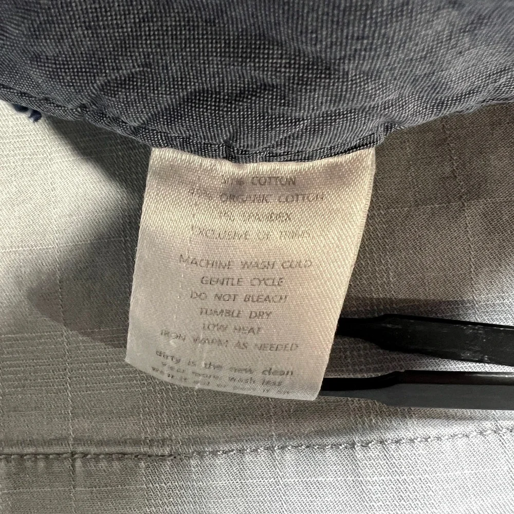 Horny Toad Casual‎ Shorts Men's 34 Gray Ripstop Organic Cotton Stretch Blend